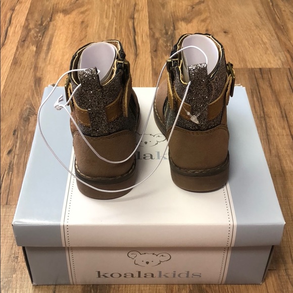 Koala Kids Toddler Girl Short Tan Boots NEW - Picture 4 of 4